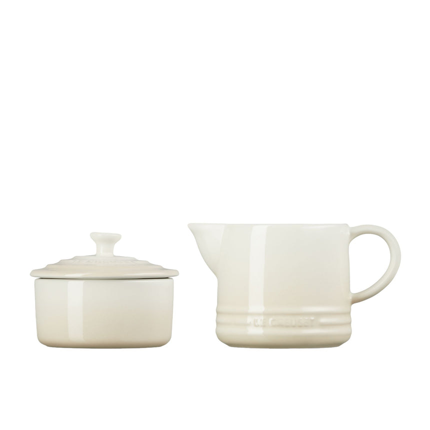 Le Creuset Stoneware Sugar and Creamer Set Meringue - Image 03