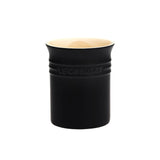 Le Creuset Stoneware Small Utensil Jar Satin in Black - Image 01