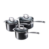 Le Creuset Toughened Non Stick 3 Piece Saucepan Set - Image 01