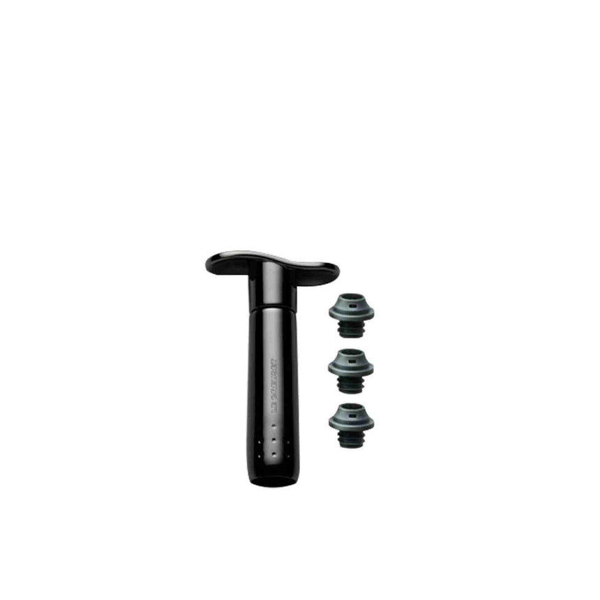 Le Creuset Wine Pump with Stoppers Black - Image 01