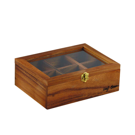 Leaf & Bean Acacia Wood Tea Box - Image 01