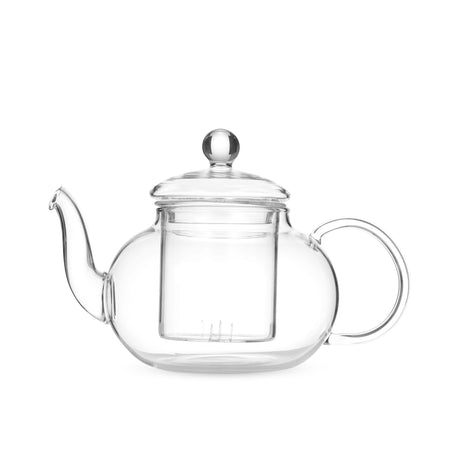 Leaf & Bean Chrysanthemum Glass Teapot with Filter 600ml 3 Cup - Image 01