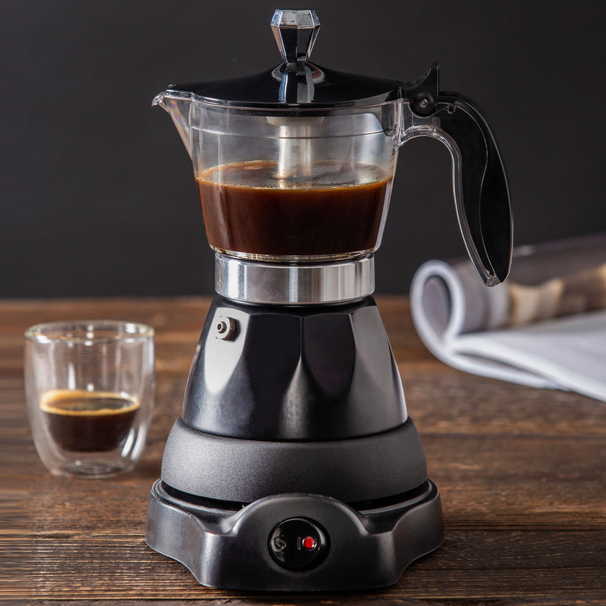 Leaf & Bean Electric Espresso Maker 3 Cup - Image 02