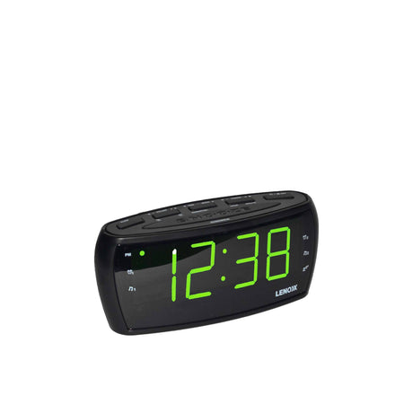 Lenoxx AM/FM Clock Radio Black - Image 01