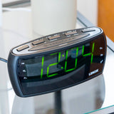 Lenoxx AM/FM Clock Radio Black - Image 03