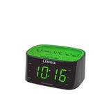 Lenoxx FM Radio Dual Alarm Clock with USB Charging Port Black - Image 02