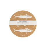 Liga Cork Coaster Set of 4 Mackerel - Image 05