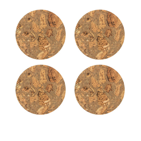 Liga Cork Coaster Set of 4 Natural - Image 02