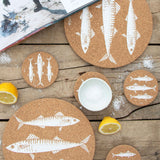 Liga Round Cork Placemat Set of 4 Mackerel - Image 05