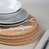 Liga Round Cork Placemat Set of 4 Mackerel - Image 06