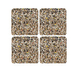 Liga Square Coaster Set of 4 Beach Clean - Image 01