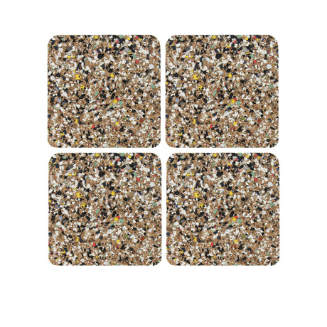 Liga Square Coaster Set of 4 Beach Clean - Image 01