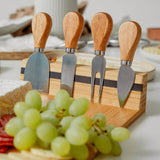 Living Today Bamboo Cheese Board and Knife Set - Image 04