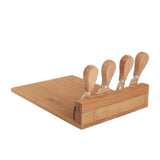 Living Today Bamboo Cheese Board and Knife Set - Image 06