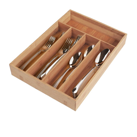 Living Today Bamboo Cutlery Tray - Image 01