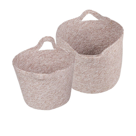 Living Today Cotton Rope Storage Basket Set 2pc - Image 01