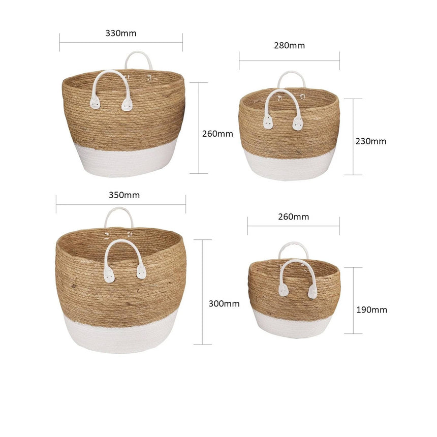 Living Today Cotton Rope Storage Basket Set 4pc - Image 04