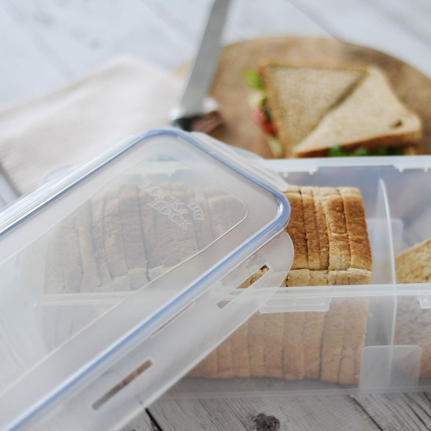 Lock & Lock Rectangular Bread Container 5.0L w Divider - Image 03