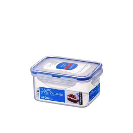 Lock & Lock Rectangular Short Food Container 470ml - Image 01