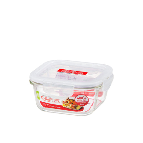 Lock & Lock Square Glass Container 500ml - Image 01