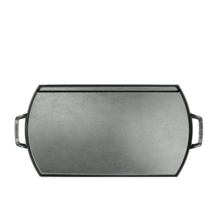 Lodge in Blacklock Triple Seasoned Cast Iron Double Burner Griddle 51x25x3cm - Image 05