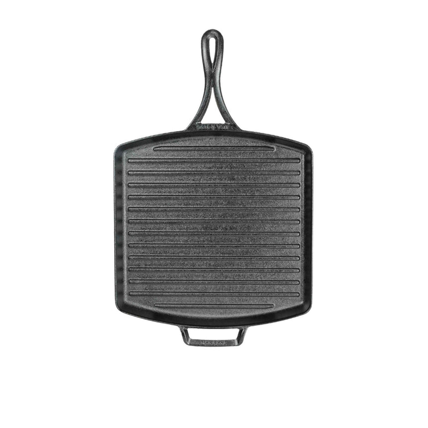 Lodge in Blacklock Triple Seasoned Cast Iron Square Grill Pan 30cm - Image 02