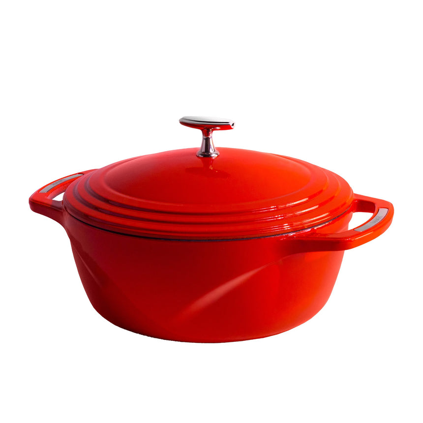 Lodge Enamel Cast Iron Cherry On Top Dutch Oven 34cm - 5.6L Red - Image 01