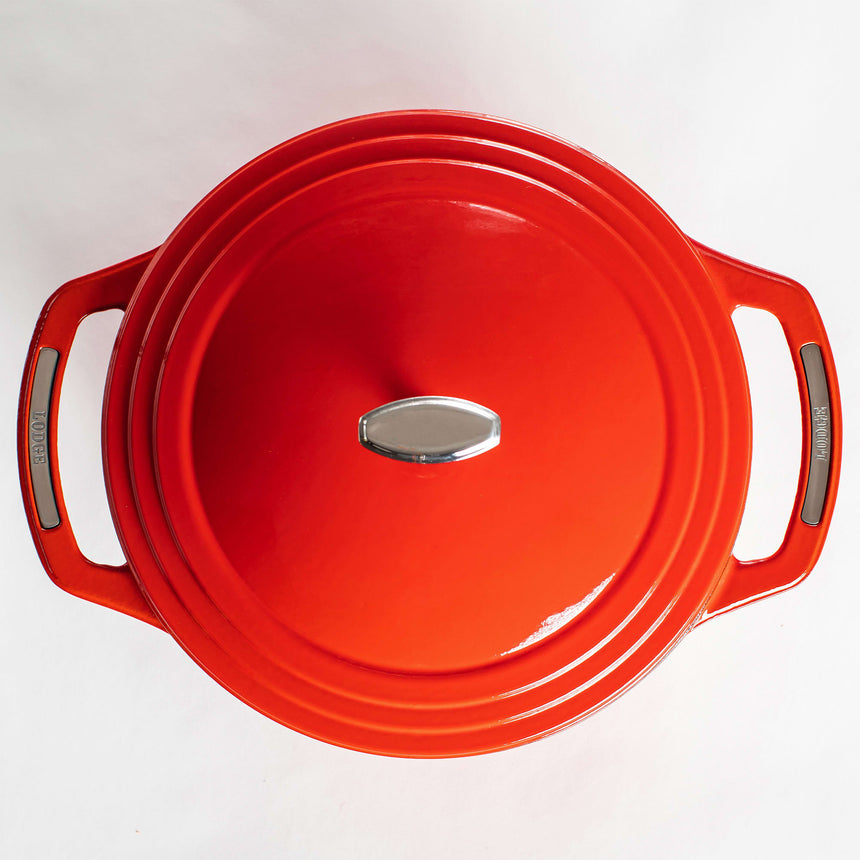 Lodge Enamel Cast Iron Cherry On Top Dutch Oven 34cm - 5.6L Red - Image 04