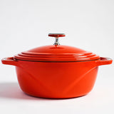 Lodge Enamel Cast Iron Cherry On Top Dutch Oven 34cm - 5.6L Red - Image 05