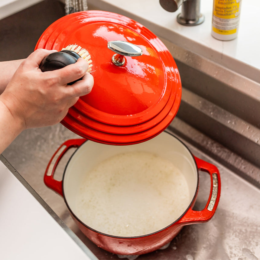 Lodge Enamel Cast Iron Cherry On Top Dutch Oven 34cm - 5.6L Red - Image 06