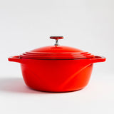 Lodge Enamel Cast Iron Cherry On Top Dutch Oven 37cm - 7L Red - Image 05