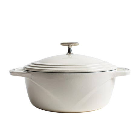 Lodge Enamel Cast Iron Cloud Nine Dutch Oven 34cm - 5.6L White - Image 01