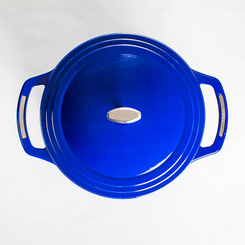 Lodge Enamel Cast Iron Smooth Sailing Dutch Oven 37cm - 7L Blue - Image 04