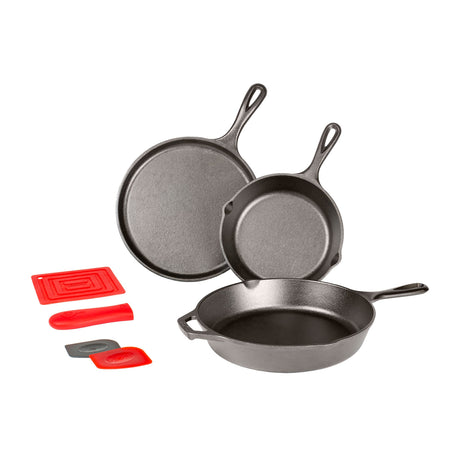 Lodge Essential 6pc Cast Iron Skillet Set - Image 01