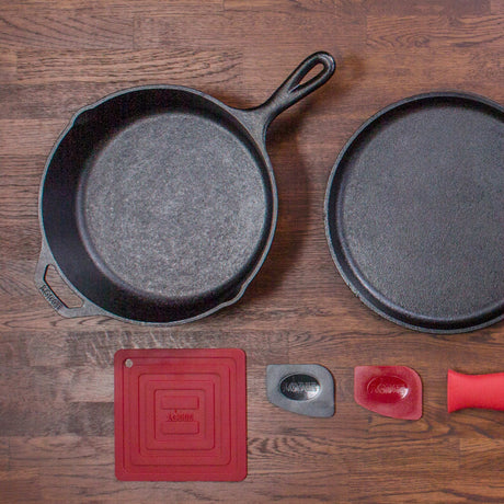 Lodge Essential 6pc Cast Iron Skillet Set - Image 02