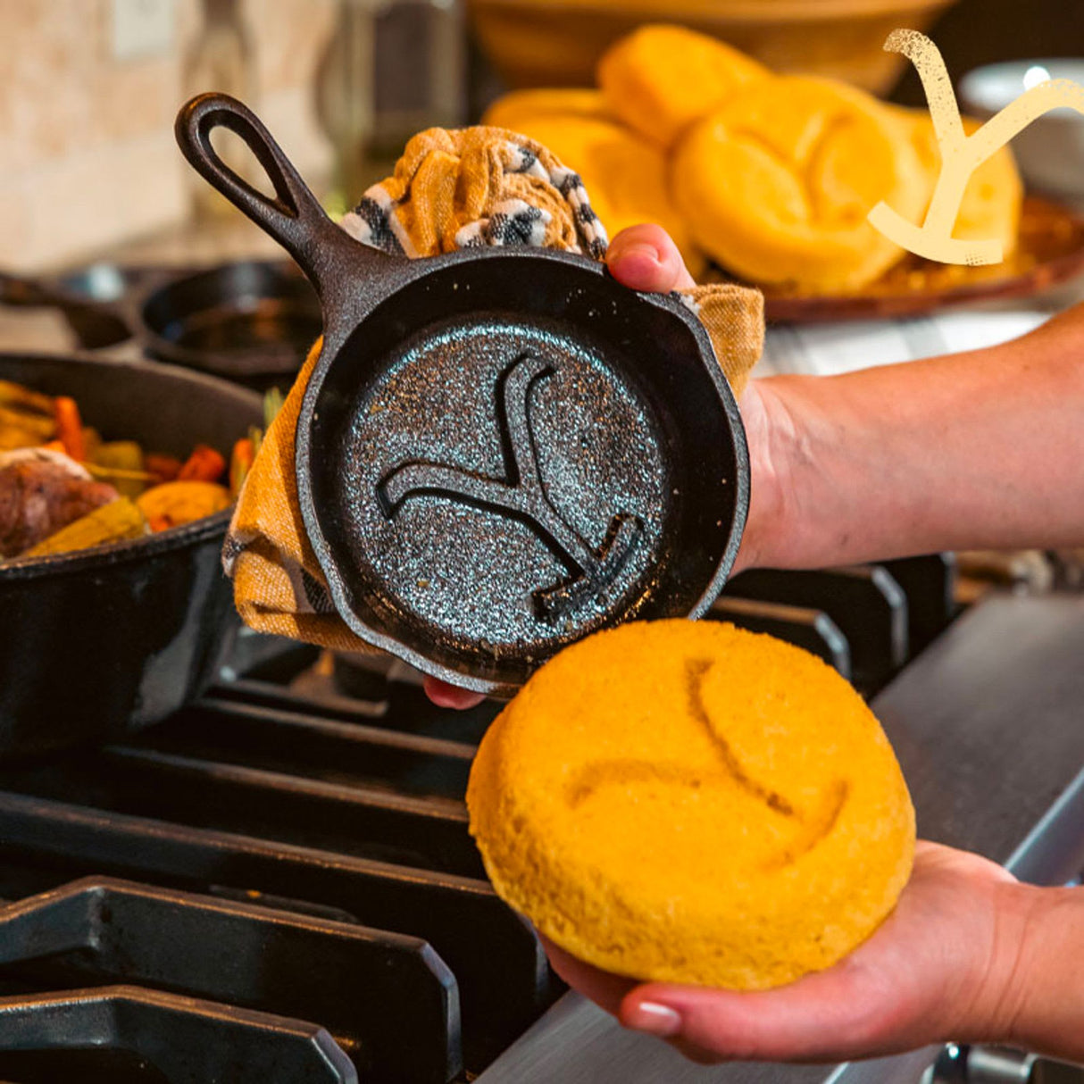 Lodge Yellowstone Cast Iron Power Y Skillet 12cm - Image 03