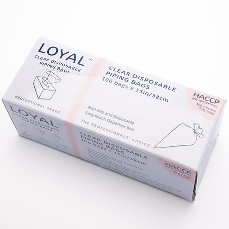 Loyal Disposable Piping Bags 38cm 100pk Clear - Image 02