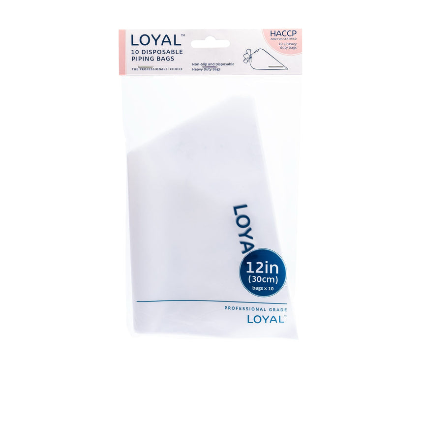 Loyal Disposable Piping Bags Clear 30cm 10pk Clear - Image 01