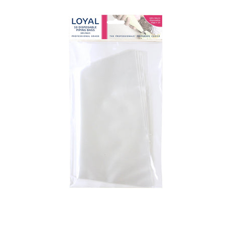 LOYAL Biodegradable Disposable Bags 46cm Clear Pack of 10 - Image 01