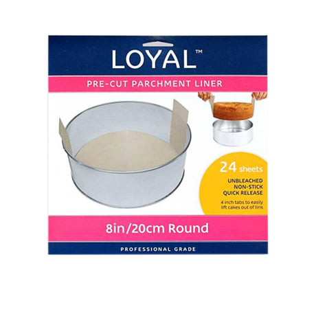LOYAL Pre-Cut Paper with Tabs Round 20cm Pack of 24 - Image 01