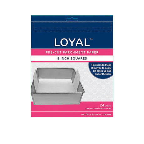 LOYAL Pre-Cut Paper with Tabs Square 20cm Pack of 24 - Image 01