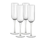 Luigi Bormioli Jazz Champagne Flute 210ml Set of 4 - Image 01