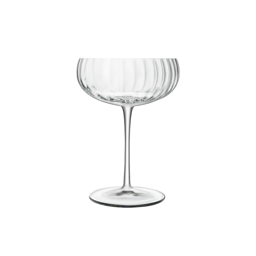 Luigi Bormioli Optica Champagne Coupe 300ml Set of 4 - Image 02