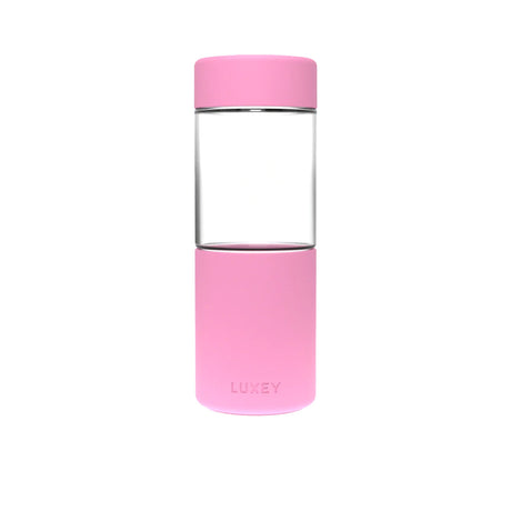 Luxey Cup Glass Coffee and Smoothie Cup 473ml (16oz) Cheeky Pink - Image 01