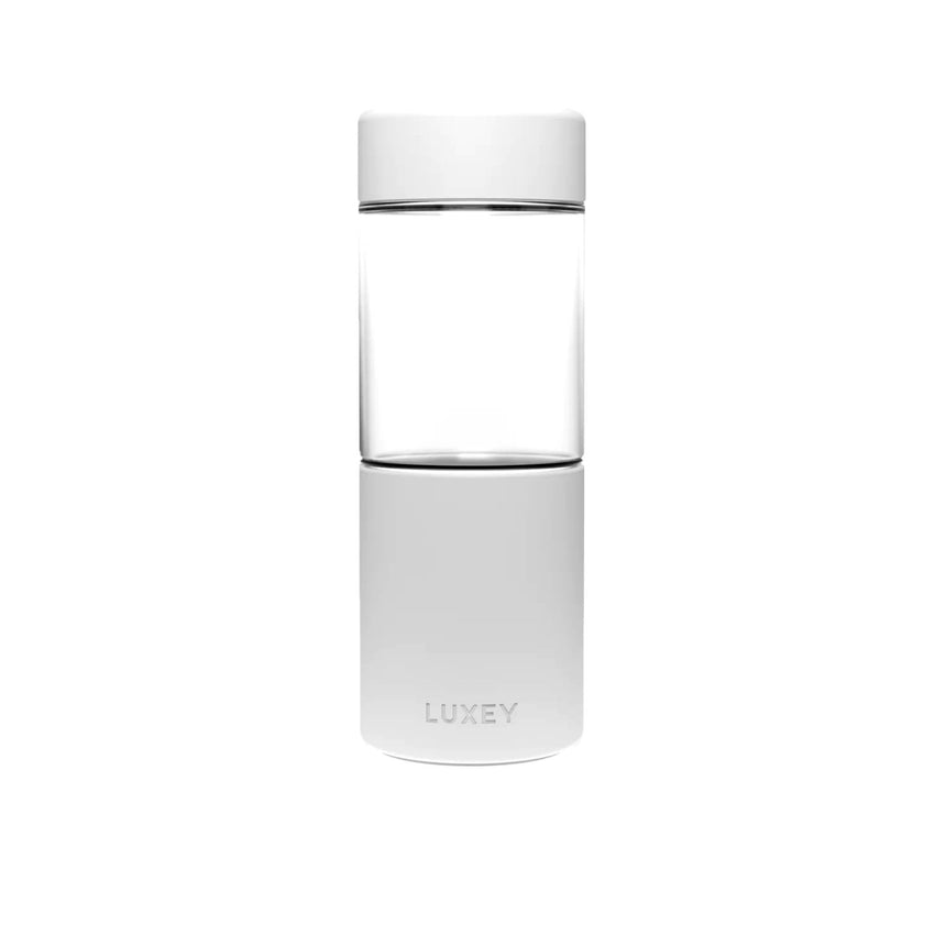 Luxey Cup Glass Coffee and Smoothie Cup 473ml (16oz) White - Image 01