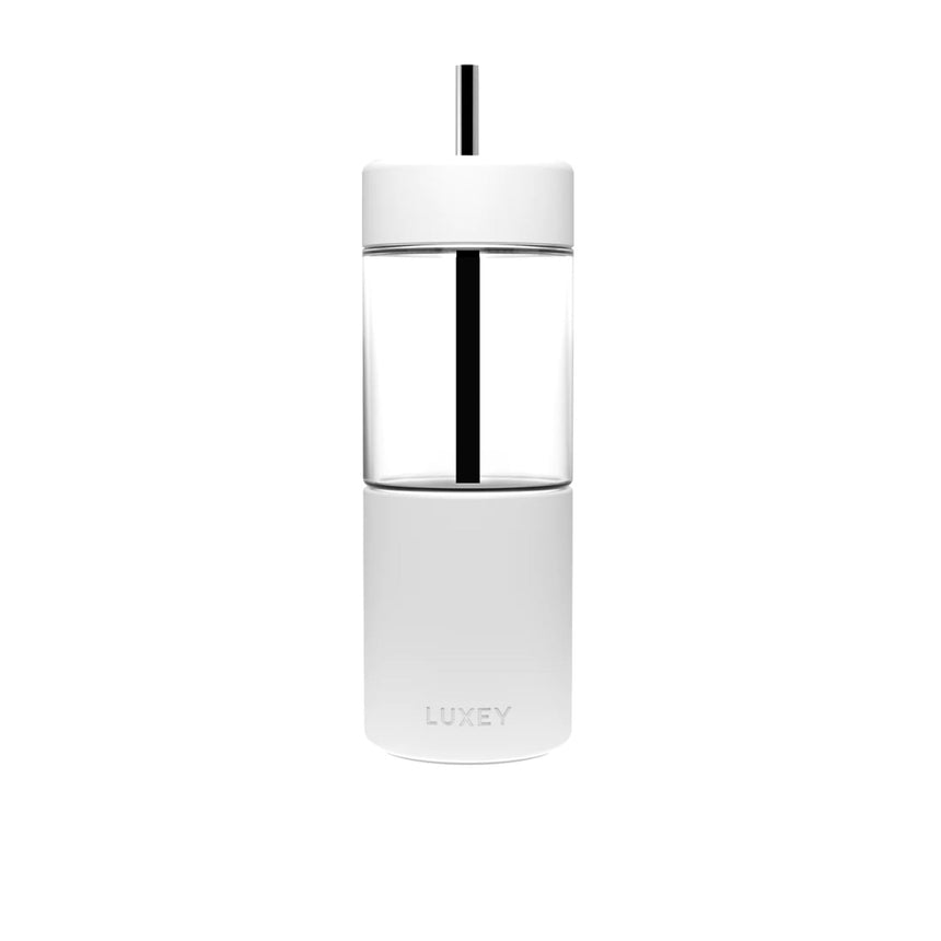 Luxey Cup Glass Coffee and Smoothie Cup 473ml (16oz) White - Image 03