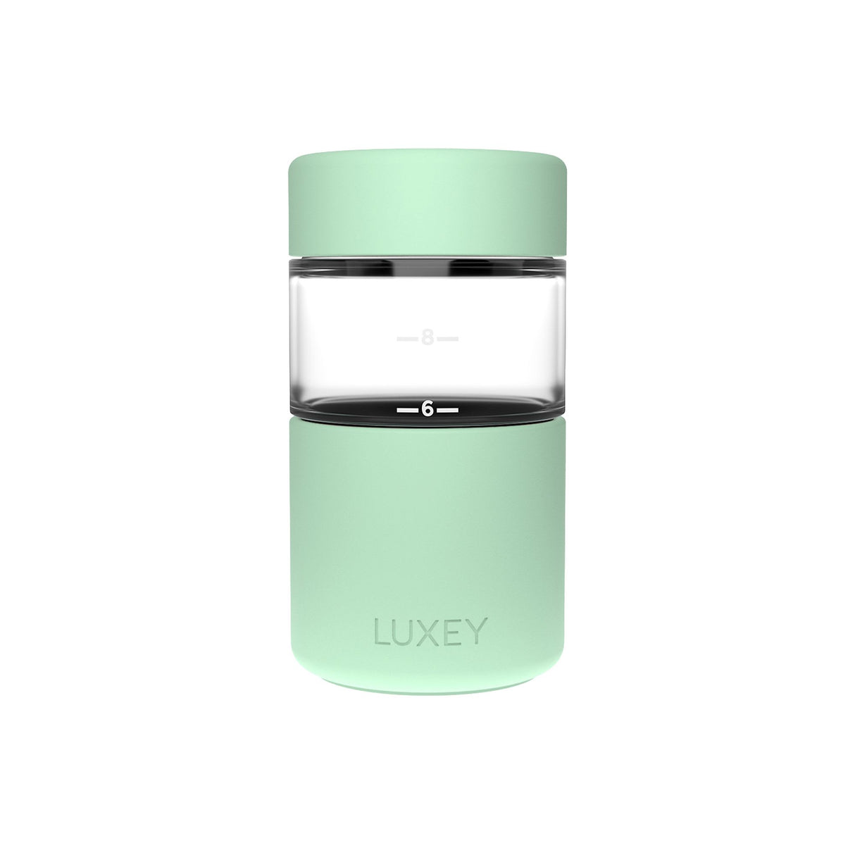 Luxey Cup OriginalLUX Glass Coffee Cup 355ml (12oz) Gelato Green - Image 01