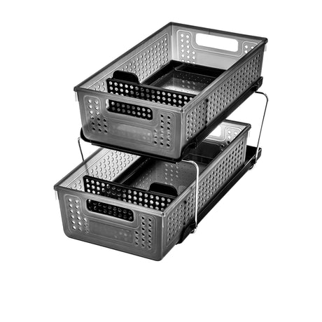 MadeSmart 2 Level Storage with Dividers Carbon - Image 01