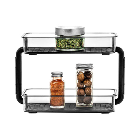 MadeSmart 2 Tier Spice Organiser Carbon - Image 01