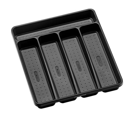 MadeSmart 5 Compartment Cutlery Tray Carbon - Image 01